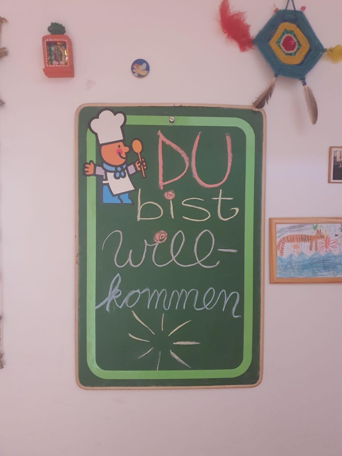 Tafel: Du bist willkommen